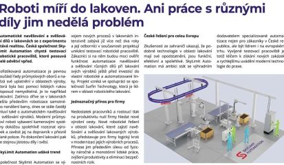 Roboti míří do lakoven